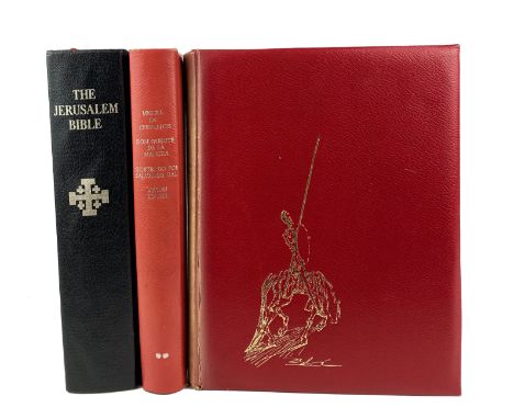 DALI -- CERVANTES SAAVEDRA, M. Don Quijote de la Mancha. Barcelona, (1965). 2 vols. W. num. cold. fold-out ill. by Dali. 4°. 