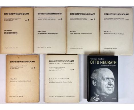 EINHEITSWISSENSCHAFT. Schriften hrsg. v. O. Neurath in Verbindung mit R. Carnap, Ph. Frank, H. Hahn. Heft 1-7 (all published)