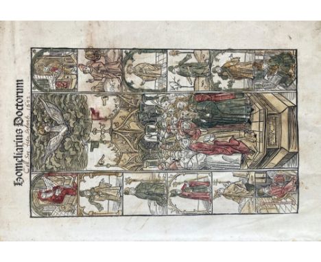 (PAUL THE DEACON). Homeliarius Doctorum. (Basel, N. Kessler, Aug. 9th 1498). 2 parts in 1 vol. (239 (of 242)) lvs. W. full-p.