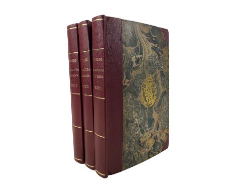 LITERATURE -- TODERINI, G. Letteratura Turchesca. Venice, G. Storti, 1787. 3 vols. (14), 256; 224, xliv; 259 pp. W. 3 engr. t