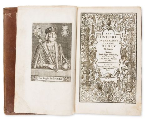 Bacon (Sir Francis) The Historie of the Raigne of King Henry the Seventh, first edition, mixed issue, engraved portrait front