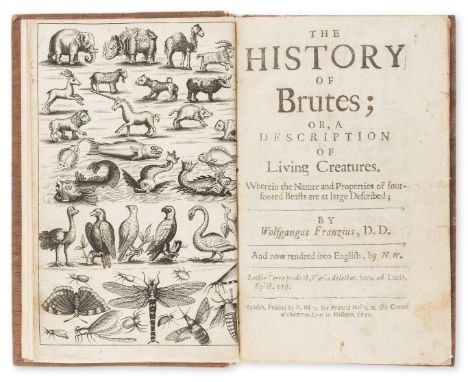 Zoology.- Franz (Wolfgang) The History of Brutes; or, a Description of Living Creatures, first edition in English, engraved f