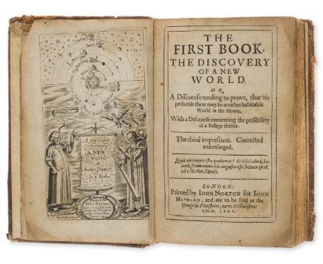 Travel to the moon.- Wilkins (John) The First Book. The Discovery of a New World or, a Discourse Tending to Prove, That tis P