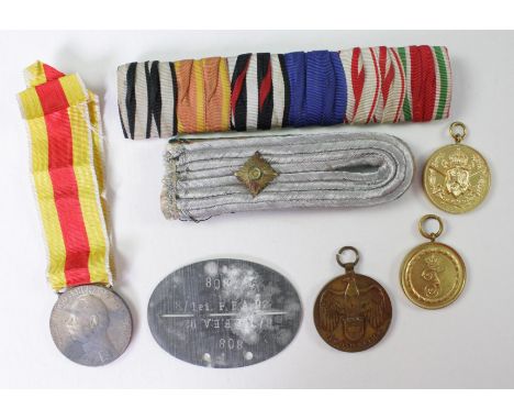 1x Orden, Für Treue Dienste bei der Fahne (XII), Baden.1x Orden, Bulgarische Kriegserinnerungsmedaille 1915-1918.1x Kriegseri