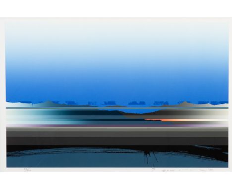 Group of nine Japanese prints. Group of eight silkscreen prints by Tetsuro Sawada (1933-1998). One Shigeku Kuroda print title