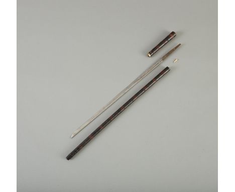 A fine Japanese Meiji period sword cane made to look like an old wizened stick. Blade can be removed from handle by removing 