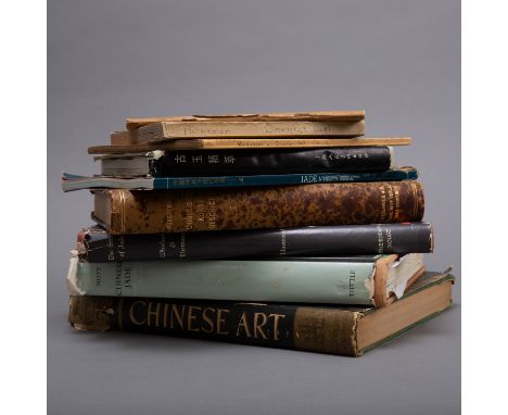 Nine books on Chinese jade, including "Chinese Jade Throughout the Ages," Stanley Charles Nott (1962); "The Story of Jade," H