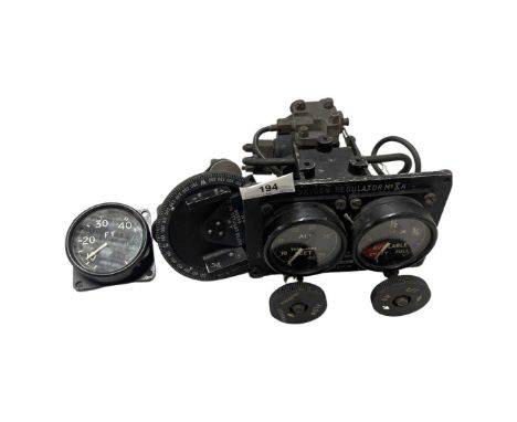 Vintage gauges to include oxygen regulator etc