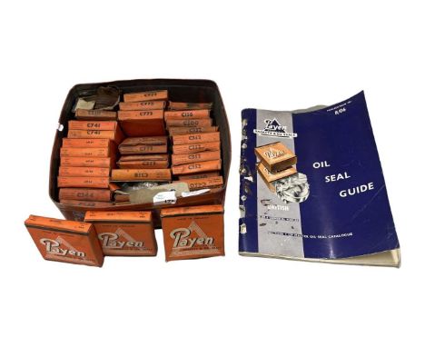 Box of Payen gaskets and oil seals together with a fitting instruction manual