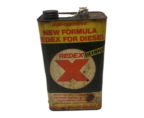Vintage Redex X one gallon oil can