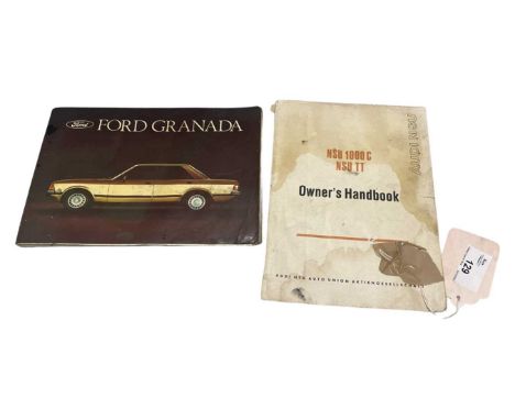 Ford Granada manual together with a Audi NSU owners handbook