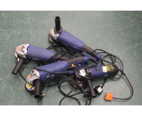 Three 1020 watt Power Craft angle grinders and 880 watt Power Craft angle grinder 
