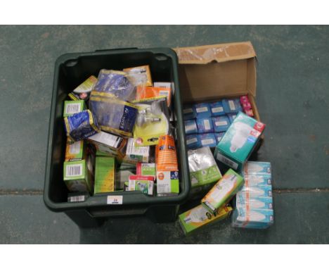 A box of light bulbs