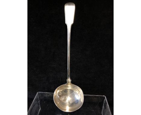 A William IV silver soup ladle, London 1831, makers mark RH for Robert Hennell II, 232 grms approx 