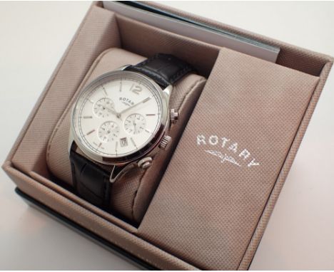 Rotary wristwatch with box and papers 