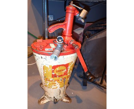 Vintage Shell oil hand pump dispenser