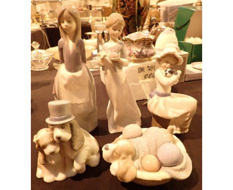Five Nao figurines various subjects 