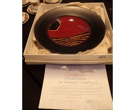 Poole Studio Pottery limited edition Millenium charger by Alan Clarke 
