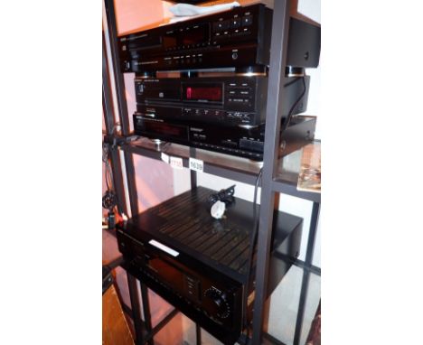 Denon surround amplifier AVC 3020 Denon CD player DCD 615 Denon stereo tuner TU 2601 and a Technics CD player SL PJ26A  CONDI