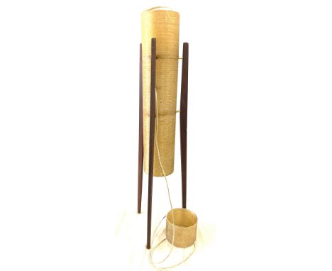Vintage 1960s rocket lamp, in need of repair, over all height 40 inches tall 