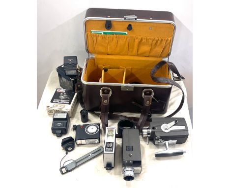 Bell and Howell auto load vintage movie camera with case 