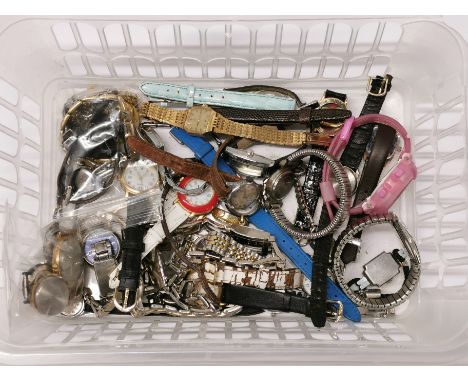 A quantity of ladies vintage wristwatches.