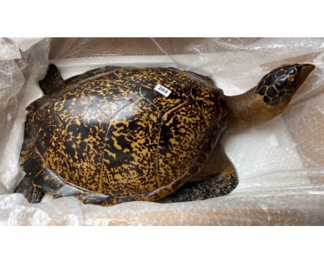 A large resin reproduction model of a turtle, L. 72cm.