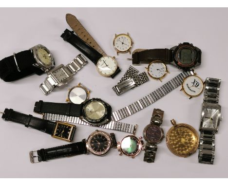 A quantity of gents vintage wristwatches.