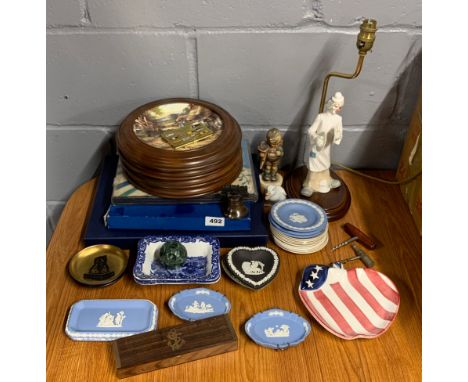 A group of mixed of ceramic and other items.