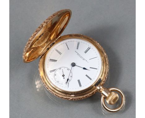 A 14K “Lady Standard” pocket watch by Mermod, Jaccard &amp; Co. of St. Louis, Missouri, movement No. 11662, with all-over eng