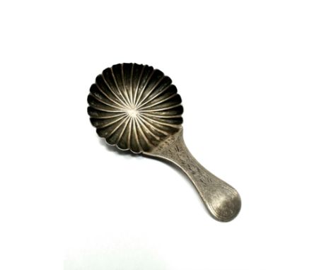 Georgian silver tea caddy spoon 