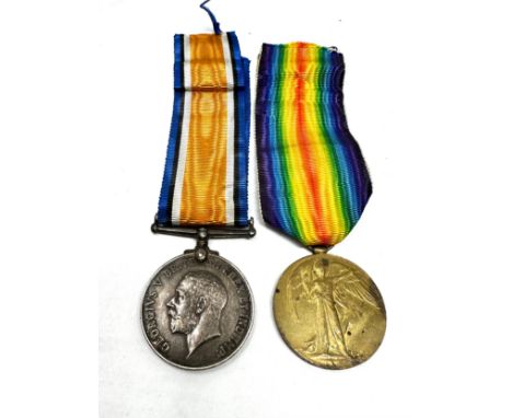 Casualty K.I.A WW1 Medal pair durham light infantry to pte g.w newham durh.l.i 