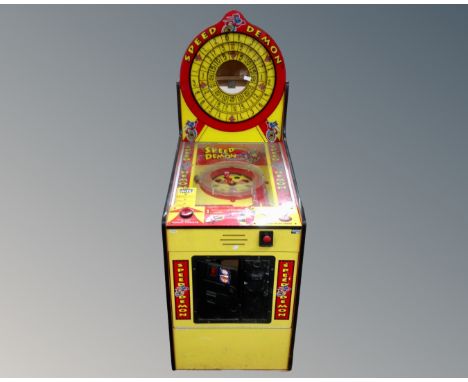A Speed Demon arcade ticket machine. (AF)