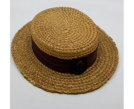 Staffordshire Interest, four vintage hats, to include a Henry White of Newcastle black silk top hat in cardboard box, a 1933-