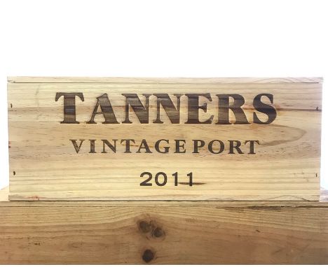 Case of six 2011 Tanners Vintage Port in original wooden case. OWCDescription:Quantity: 6 bottlesCondition: Excellent.Origin: