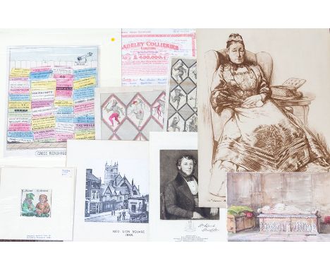Collection of prints (including etchings, engravings, lithographs), predominantly 18th &amp; 19th century, some earlier, some