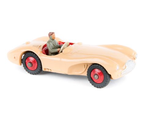 Dinky Toys Aston Martin DB3S (104). In pink with red seats and wheels. Complete with driver. VGC-Mint very minor chip to driv