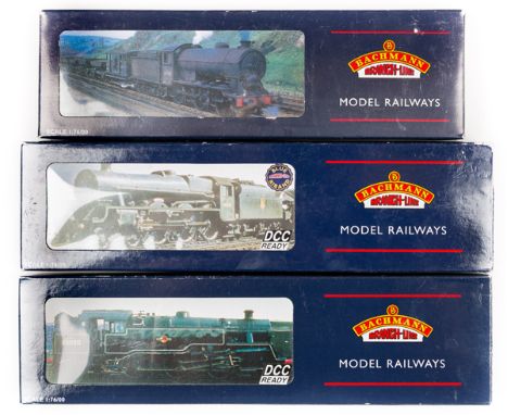 3 Bachmann OO gauge locomotives. BR Jubilee class 4-6-0 tender locomotive, Hong Kong, 45611 (31-175). In green livery with ea