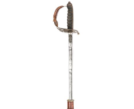 A Geo V officer’s dress sword of the Grenadier Guards,  slender blade 32½”, by “E Smith, 5 Boyle St, Savile Row, W”, with no 