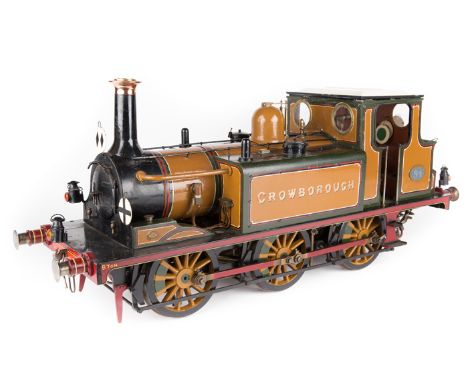 A 5" gauge live steam LB&SCR class A1 0-6-0 Tank Locomotive RN84. In lined ‘Improved Engine Green’  livery with ‘Crowborough’