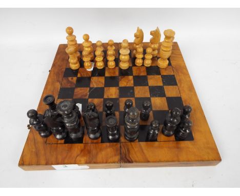 A vintage chess set with 7 cm king.