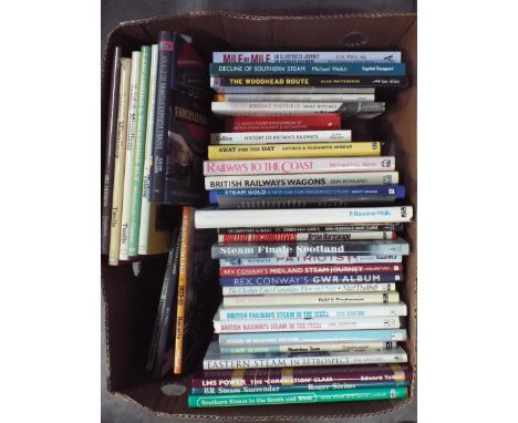 Transport - Locomotive literature. A box containing 39 books to include: London &amp; North Eastern Railway by H.C. Casserley