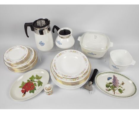 Mixed ceramics and similar to include Portmeirion, Copeland Spode, Pyrosil Ware, Mayfair and similar.