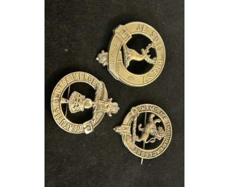 3 Scottish army badges 