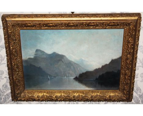 Continental School, late 19th century Approaching Herisau, Switzerland oil on panel, indistinctly signed lower right 10 x 13i