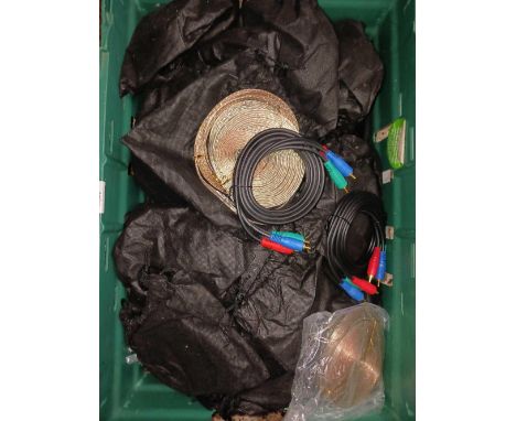 CARTON OF SPEAKER WIRE SET UP KITS, APPROX 40