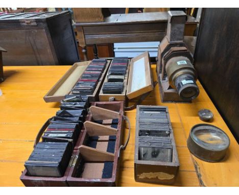 MAGIC LANTERN &amp; SLIDES, THE SLIDES ARE OF MIXED VARIETY