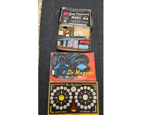 2 BOXED MAGIC GAMES, DR MAGINI, THE MASTERMIND &amp; THE GAY DECEIVER MAGIC BOX