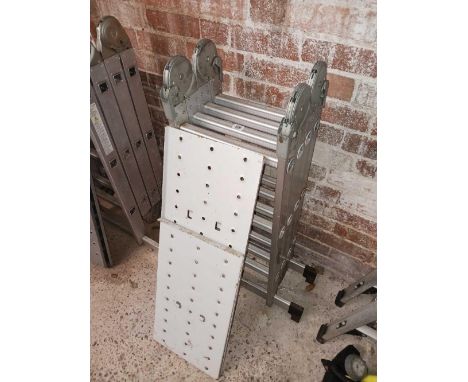 ALUMINIUM COMBINATION TRESTLE LADDER STEP
