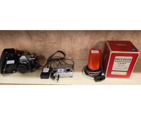 PRAKTICA LLC CAMERA IN CASE, FUJI FILM MX2700 DIGITAL CAMERA, PATERSON DARKROOM LIGHT